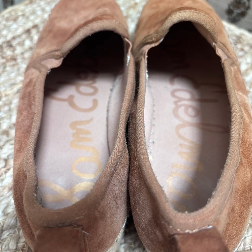 Sam Edelman Carrin Suede Platform Espadrille Loafers 8.5 Euro Vaca Coastal Boho - Picture 2 of 7